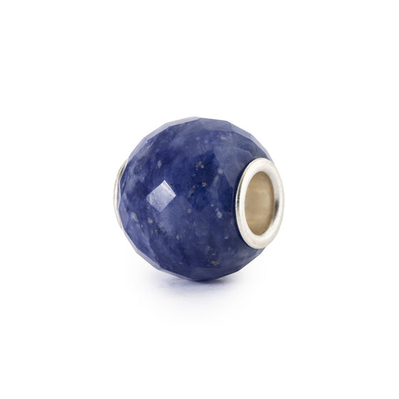 Sodalite bleue ronde facettée / Pierre précieuse et argent sterling