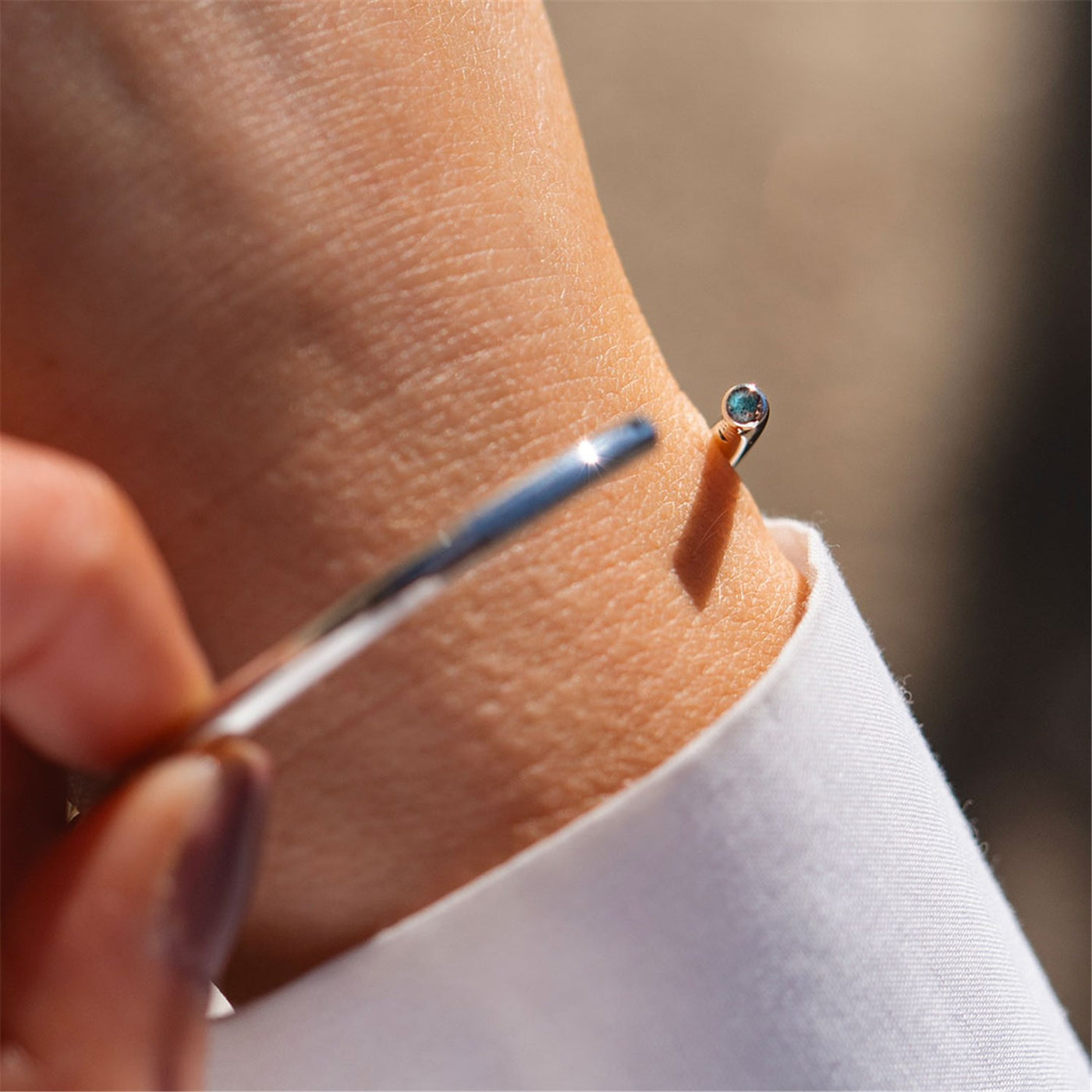 Jonc de Pouvoir en labradorite