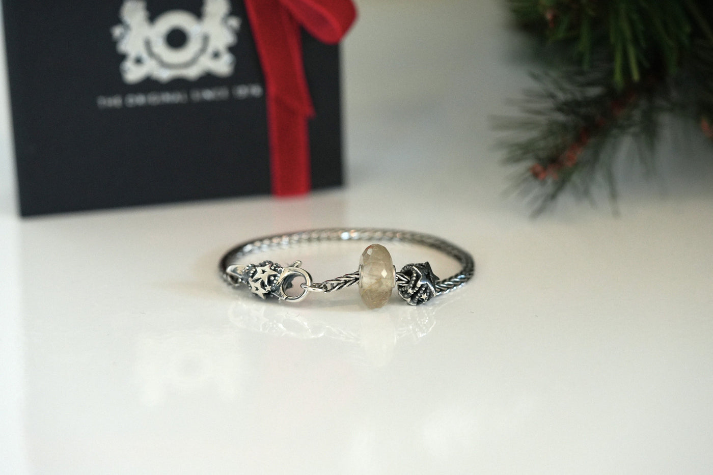 Winterträume Armband - Silber 925 und Goldener Rutilquarz