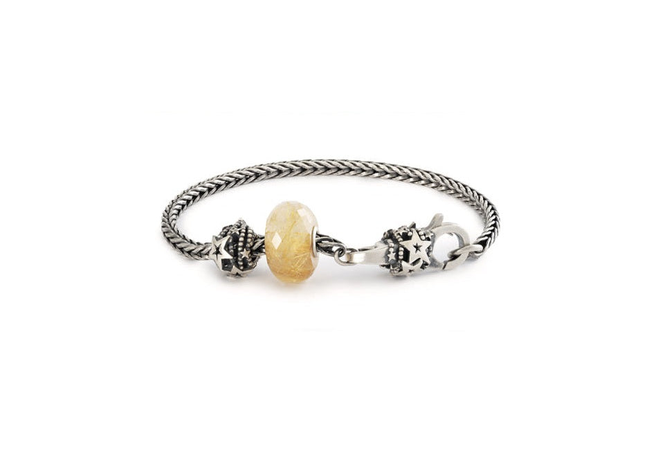 Winterträume Armband - Silber 925 und Goldener Rutilquarz