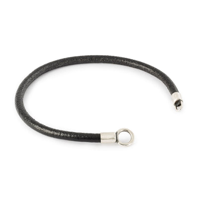 Bracelet en Cuir avec Cordon Noir