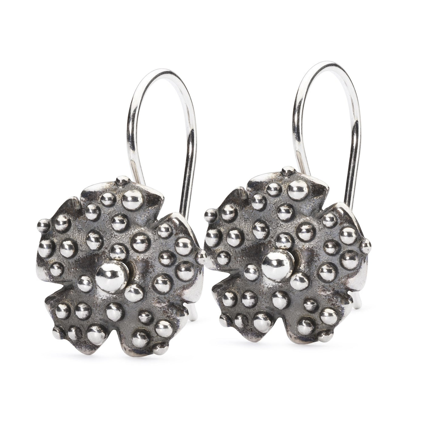 Boucles d'Oreilles Rosée du Matin avec Crochets en Argent