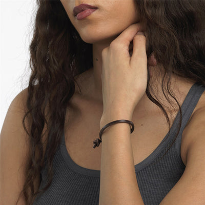 Bracelet Simple en Cuir, Marron